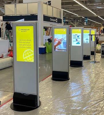 INEO Debuts Dual Screen INEO Welcoming System. The INEO Welcoming System DUO is the latest technology advancement from INEO, providing enhanced digital signage and theft protection coverage at the entrance of retail stores (CNW Group/INEO Tech Corp.)