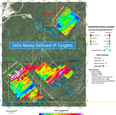 Figure 3 : 2023 IP Survey Area (CNW Group/Comet Lithium Corp.)
