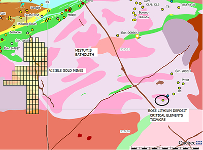 Visible Gold Mines Inc.  - Figure 3 (CNW Group/Visible Gold Mines Inc.)