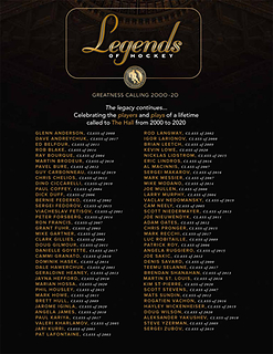 Legends of Hockey:  Greatness Calling 2000-20; Celebrating the players and plays of a lifetime called to The Hall from 2000-2020. (CNW Group/Network Entertainment Inc.)