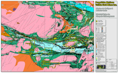 Visible Gold Mines claim location map (CNW Group/Visible Gold Mines Inc.)