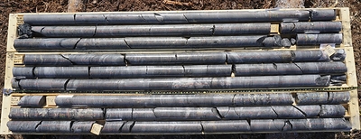 Figure 1.  QC-B3-25-005 core from 44.88m to 57.78m. (CNW Group/Metalex Ventures Ltd.)