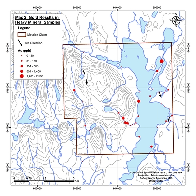 Map 2 (CNW Group/Metalex Ventures Ltd.)