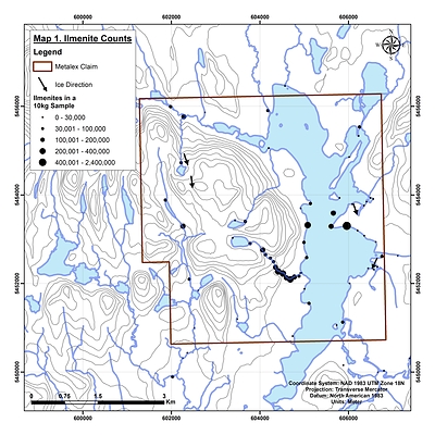 Map 1 (CNW Group/Metalex Ventures Ltd.)