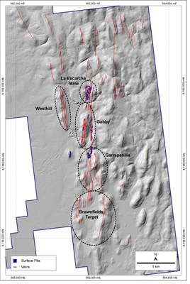 Figure 2 –Map of the Golden Hill Property Highlighting Drill Target (CNW Group/Mantaro Precious Metals Corp.)