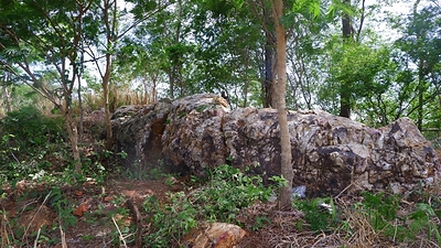 Figure 3 – Surface exposure of a quartz vein extension at the Westhill drill target. (CNW Group/Mantaro Precious Metals Corp.)