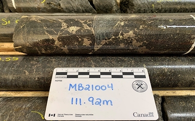 Selected Drill Core (CNW Group/SKRR Exploration Inc.)