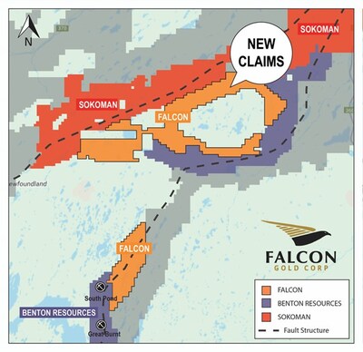 FG Final Map (CNW Group/Falcon Gold Corp.)