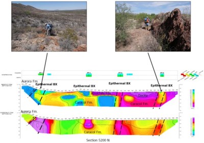 Figure 2. Pedro Gold Project - IP Survey: Resistivity and Chargeability Sections at Lines 5200N and 4700N
Material Terms of Southern Empire’s Option to Acquire the Pedro Gold Project (CNW Group/Southern Empire Resources Corp.)