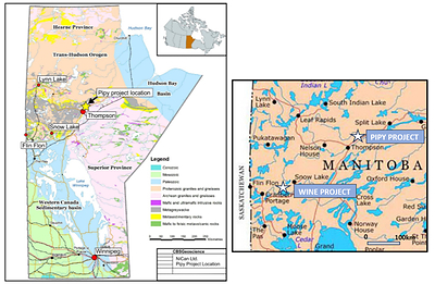 Figure 5: NiCAN’s Project Locations in Manitoba, Canada (CNW Group/Nican Ltd.)