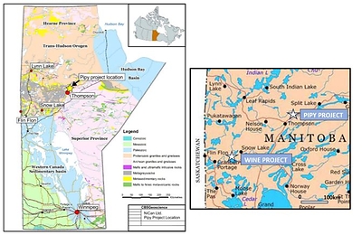 Figure 5: NiCAN’s Project Locations in Manitoba, Canada (CNW Group/Nican Ltd.)