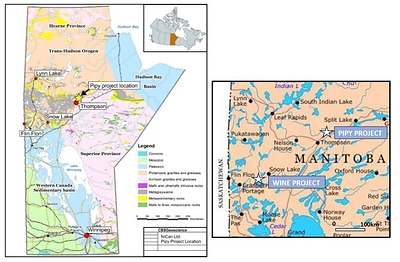Figure 2: NiCAN’s Project Locations in Manitoba, Canada (CNW Group/Nican Ltd.)