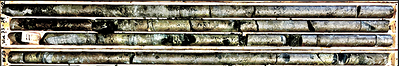 Figure 2. Diamond Drill Hole Wine 23-29 (7.35m-13.7m) Part of Upper Zone Mineralization (CNW Group/Nican Ltd.)