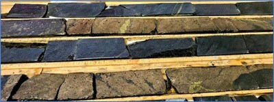 Figure 3: Examples of the New Mineralization Intersected at Diamond Drill Hole Wine 23-8 (CNW Group/Nican Ltd.)
