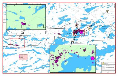 Figure 1 - Bubble plot of K/Rb ratios for the White Willow project. The Maple Leaf and Bingo Pegmatite Dike Swarms contain highly evolved LCT-pegmatites with excellent geochemical (low K/Rb and Nb/Ta ratios) and mineralogical (spessartine garnets, blue-green apatite, lithium amphiboles) indicators to be potentially spodumene bearing. (PRNewsfoto/Usha Resources Ltd.)