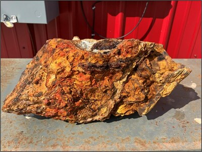 Figure 4 - Gossan from Crown Point sample (CNW Group/Silver Valley Metals Corp.)