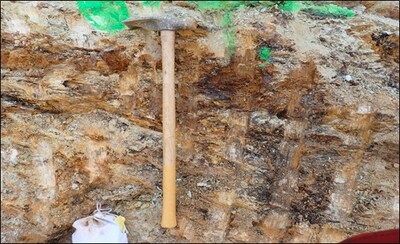 Figure 5 - Close up sample of Crown Point outcrop (CNW Group/Silver Valley Metals Corp.)