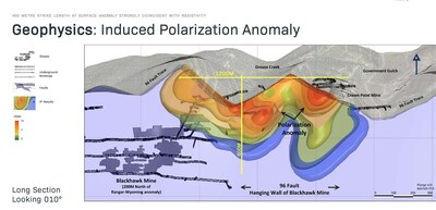 Ranger Wyoming IP Anomaly at Silver Valley Metals' Ranger-Page project (CNW Group/Silver Valley Metals Corp.)