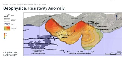 Ranger Wyoming Resistivity Anomaly at Silver Valley Metals' Ranger-Page project (CNW Group/Silver Valley Metals Corp.)