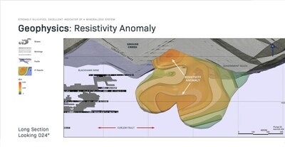 East Curlew Resistivity Anomaly (CNW Group/Silver Valley Metals Corp.)