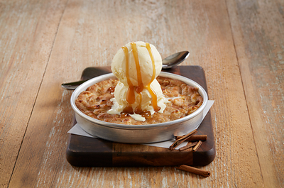 BJ's Restaurant & Brewhouse's New Sweet Cinnamon Apple Pizookie®