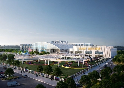 Shown above is the rear view rendering of Bear Village Commerce, Georgia, as designed by Nelson Worldwide.