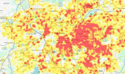 According to Ituran (Nasdaq: ITRN) more than half of all Brazilian vehicle thefts occur in São Paulo (credit: Ituran)