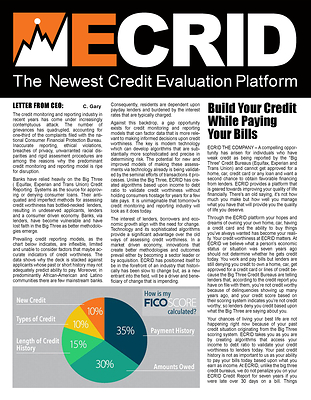 ECRID, the New Credit Bureau that gets you approved for a Home, Car and Personal Loan.