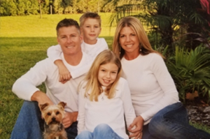 David Shaham creator of DAZZ, with his family