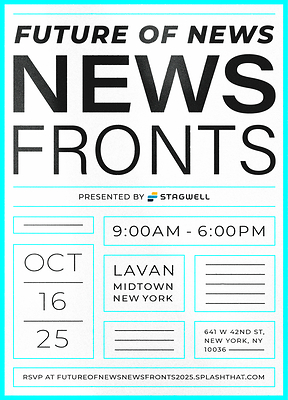Building on Stagwell’s Future of News initiative, NewsFronts programming will highlight the power of news advertising.