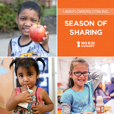 1-800-FLOWERS.COM, Inc. Introduces “Season of Sharing” Holiday Gift Collection to Benefit No Kid Hungry