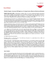 Vermilion Energy Inc. Announces CEO Departure and the Appointments of Executive Chairman and President (CNW Group/Vermilion Energy Inc.)