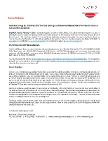 Vermilion Energy Inc. Confirms 2018 Year End Earnings and Reserves Release Date & Provides Conference Call and Webcast Details (CNW Group/Vermilion Energy Inc.)