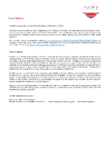 Vermilion Energy Inc. to Host Investor Day on November 27, 2018 (CNW Group/Vermilion Energy Inc.)