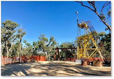 Figure 1: Headframe near Goldsmith Reef (CNW Group/Nubian Resources Ltd.)