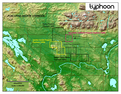 The Syenite Condor Property (CNW Group/Typhoon Exploration Inc.)