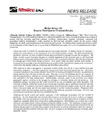 Mullen Group Ltd. Reports Third Quarter Financial Results (CNW Group/Mullen Group Ltd.)