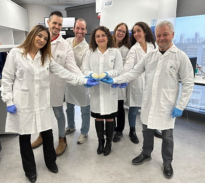CollPlant's R&D team showcases bioprinted breast implants (Credit: Collplant)
