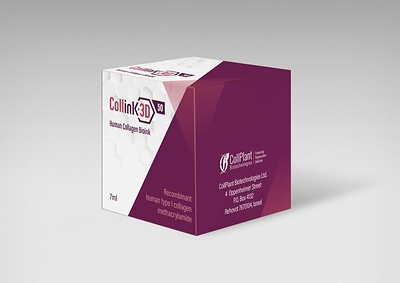 Collink.3D, CollPlant’s first commercially available human collagen BioInk for use in 3D bioprinting of human organs, tissues and scaffolds