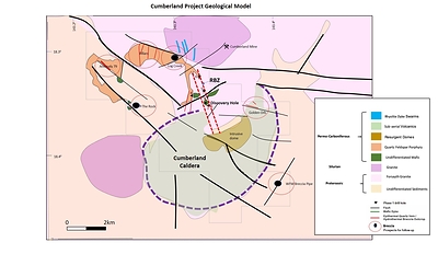 Cumberland Project Geological Model (CNW Group/Essex Minerals Inc)