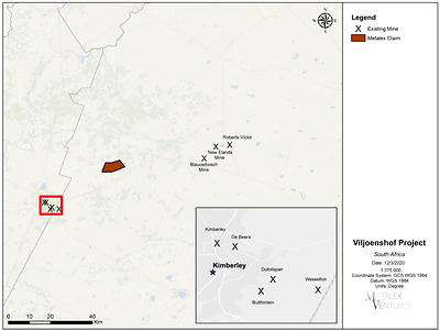 Figure 1. Project location (CNW Group/Metalex Ventures Ltd.)