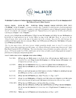 Wallbridge Continues to Outline Extensive Gold-Bearing Vein Network in Area 51 in the Hangingwall of the Tabasco/Cayenne Shear System (CNW Group/Wallbridge Mining Company Limited)