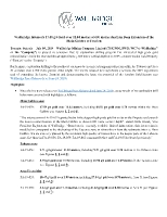 Wallbridge Intersects 17.58 g/t Gold over 11.04 metres at 600 metres depth in Deep Extension of the Main Gabbro at Fenelon (CNW Group/Wallbridge Mining Company Limited)