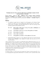 Wallbridge Intersects 2.55 g/t Gold Over 20.01 Metres Confirming Continuity of Gold-Bearing Structure at Beschefer (CNW Group/Wallbridge Mining Company Limited)