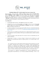 PDF: Wallbridge Options 100% of the Beschefer Project near Fenelon Gold (CNW Group/Wallbridge Mining Company Limited)