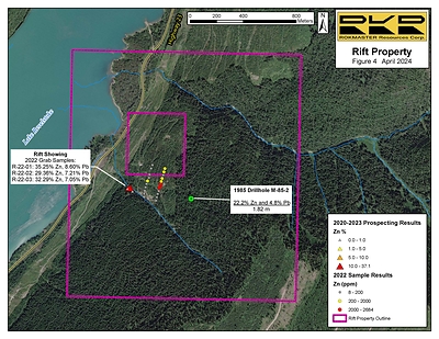 Rift Property Map (CNW Group/Rokmaster Resources Corp.)