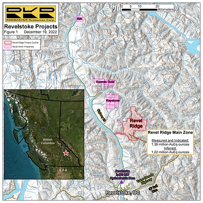 Revel North Properties Map (CNW Group/Rokmaster Resources Corp.)