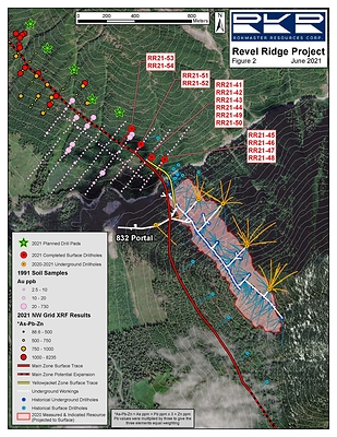 Figure 2 - Drill Hole Location Compilation Map (CNW Group/Rokmaster Resources Corp.)