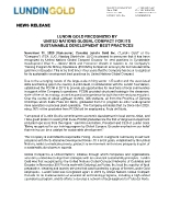 Lundin Gold Recognized by United Nations Global Compact for its Sustainable Development Best Practices (CNW Group/Lundin Gold Inc.)