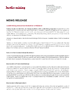 Lundin Mining Announces Declaration of Dividend (CNW Group/Lundin Mining Corporation)